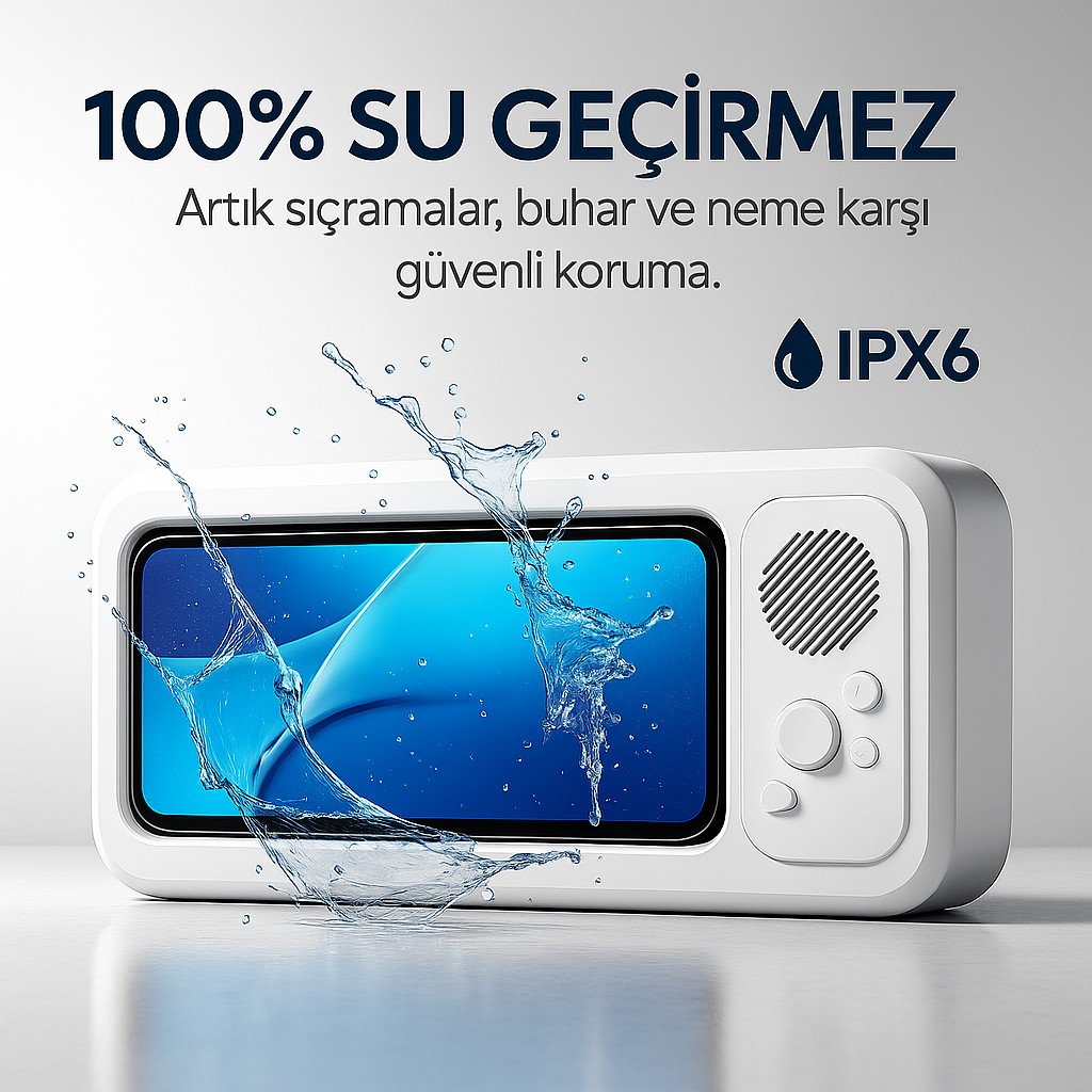 Bluetooth Hoparlörlü Su Geçirmez Kılıf